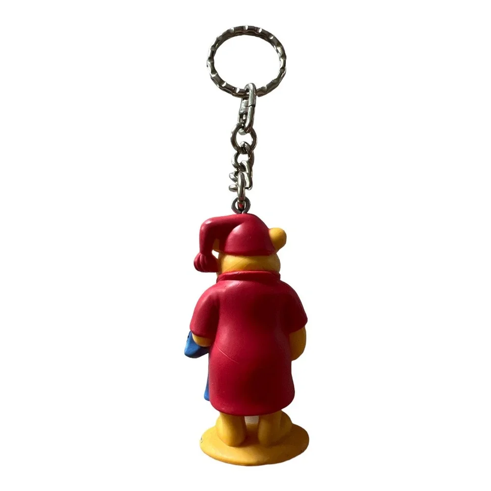 Winnie the Pooh Keyring Disney Figural Keychain in pajamas
